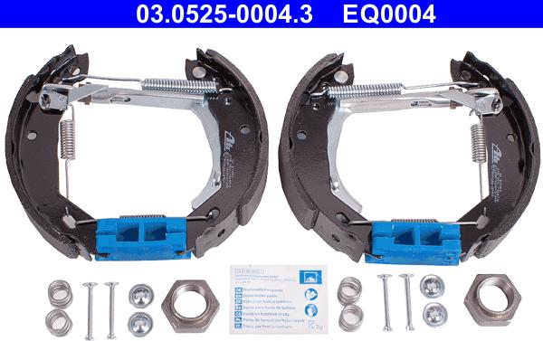 ATE 03.0525-0004.3 - Brake Shoe Set autospares.lv