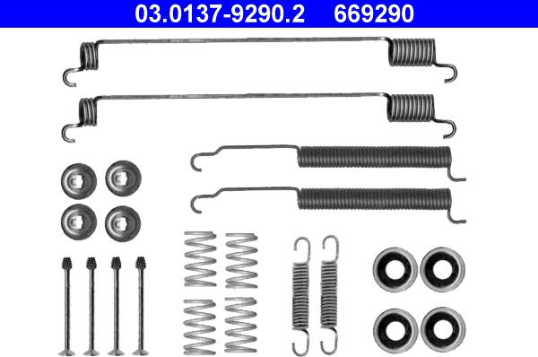 ATE 03.0137-9290.2 - Accessory Kit, brake shoes autospares.lv