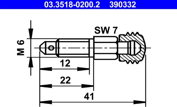 ATE 03.3518-0200.2 - Breather Screw / Valve autospares.lv