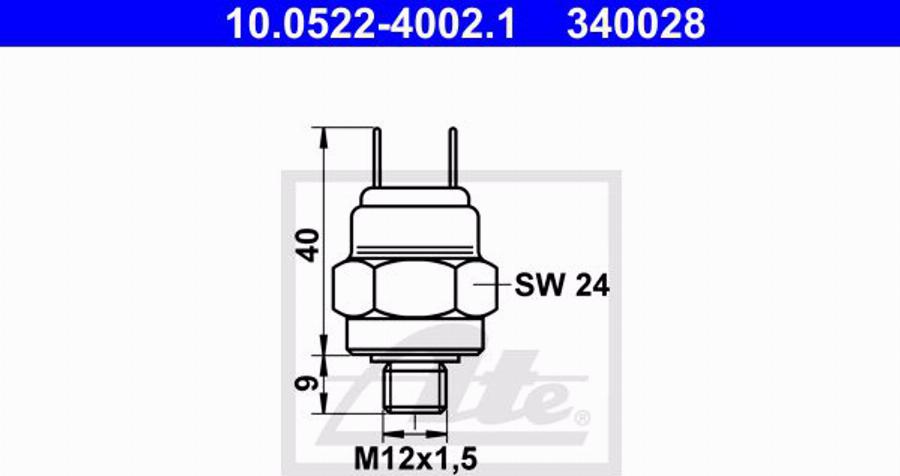 ATE 03.7750-2232.4 - Brake Booster autospares.lv