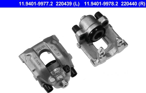 ATE 11.9401-9977.2 - Brake Caliper autospares.lv