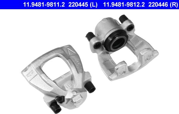 ATE 11.9481-9811.2 - Brake Caliper autospares.lv