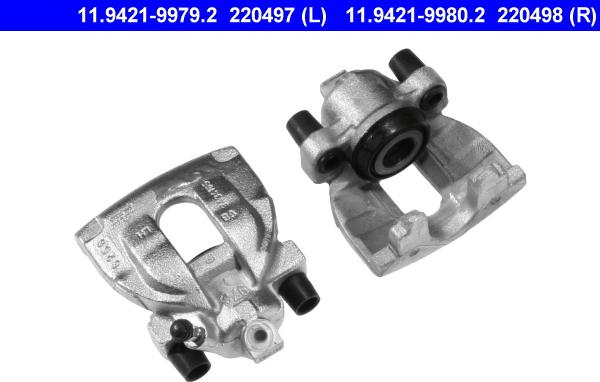 ATE 11.9421-9980.2 - Brake Caliper autospares.lv