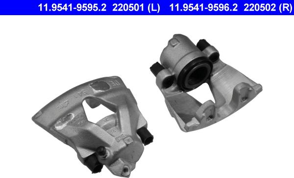 ATE 11.9541-9595.2 - Brake Caliper autospares.lv