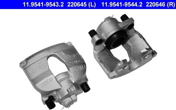 ATE 11.9541-9544.2 - Brake Caliper autospares.lv