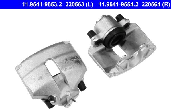 ATE 11.9541-9553.2 - Brake Caliper autospares.lv