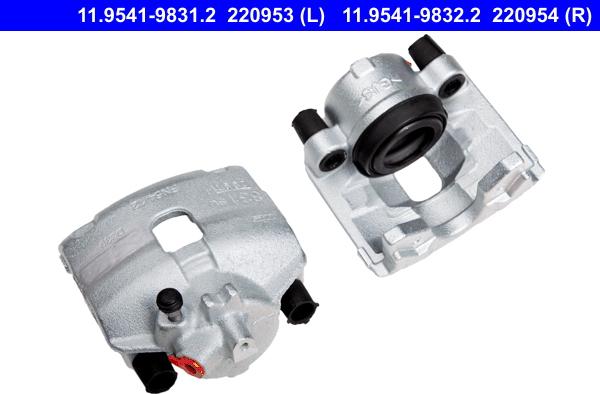 ATE 11.9541-9832.2 - Brake Caliper autospares.lv