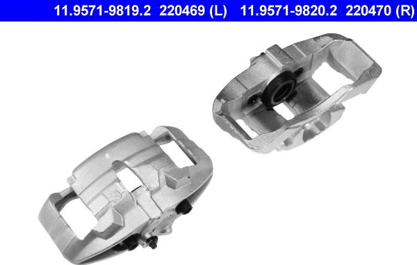 ATE 11.9571-9819.2 - Brake Caliper autospares.lv