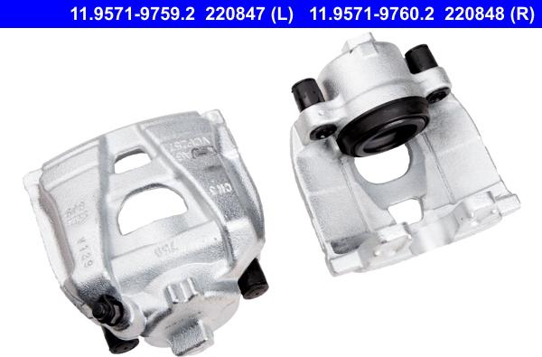 ATE 11.9571-9760.2 - Brake Caliper autospares.lv