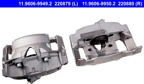 ATE 11.9606-9949.2 - Brake Caliper autospares.lv