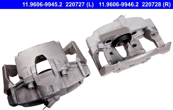 ATE 11.9606-9945.2 - Brake Caliper autospares.lv