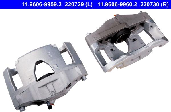 ATE 11.9606-9959.2 - Brake Caliper autospares.lv