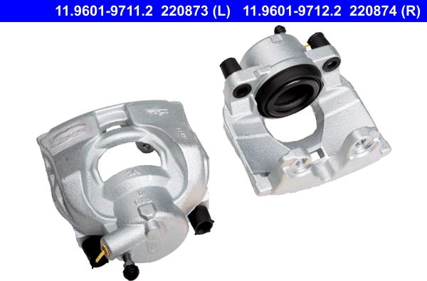 ATE 11.9601-9712.2 - Brake Caliper autospares.lv