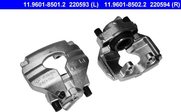 ATE 11.9601-8501.2 - Brake Caliper autospares.lv