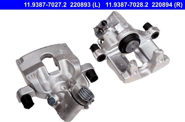 ATE 11.9387-7027.2 - Brake Caliper autospares.lv