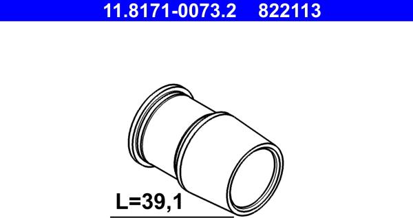 ATE 11.8171-0073.2 - Guide Sleeve, brake caliper autospares.lv