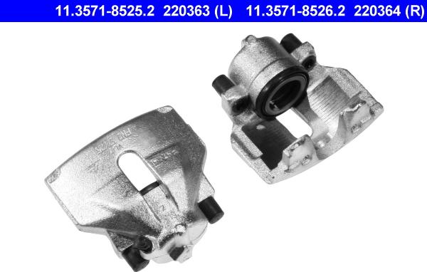 ATE 11.3571-8526.2 - Brake Caliper autospares.lv