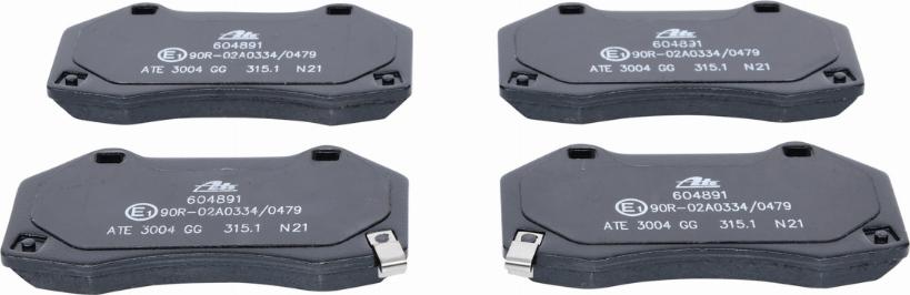 ATE 13.0460-4891.2 - Brake Pad Set, disc brake autospares.lv