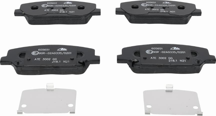 ATE 13.0460-5651.2 - Brake Pad Set, disc brake autospares.lv