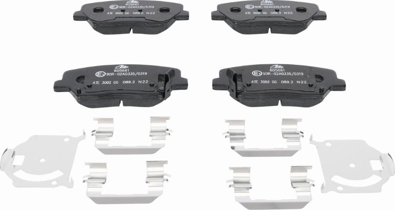 ATE 13.0460-5661.2 - Brake Pad Set, disc brake autospares.lv