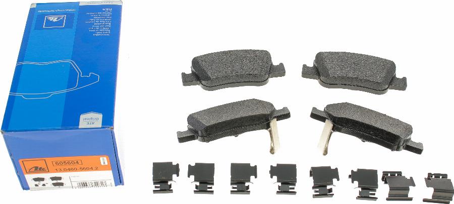 ATE 13.0460-5604.2 - Brake Pad Set, disc brake autospares.lv