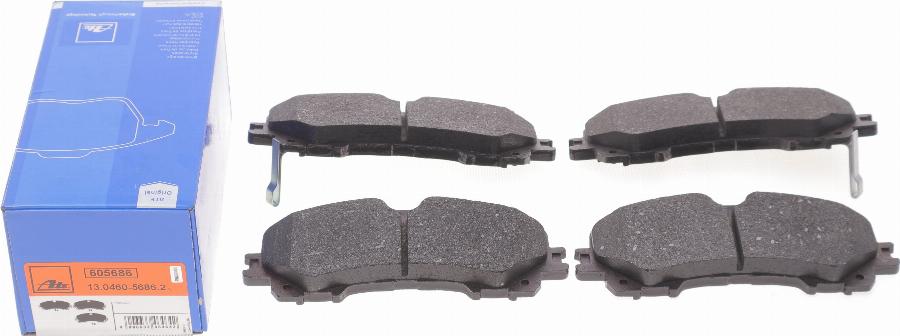 ATE 13.0460-5686.2 - Brake Pad Set, disc brake autospares.lv