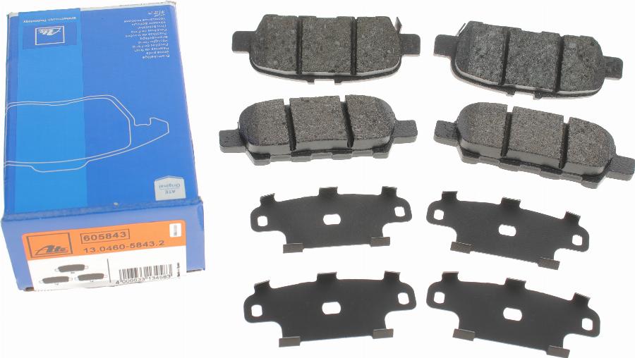 ATE 13.0460-5843.2 - Brake Pad Set, disc brake autospares.lv