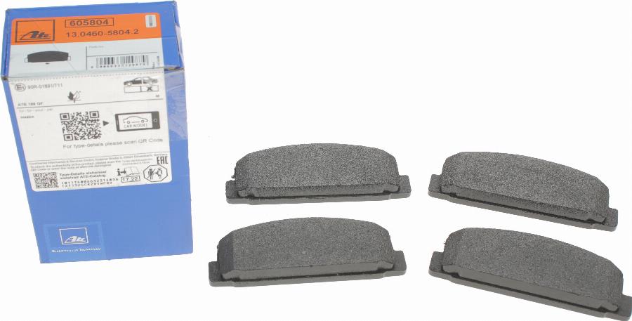 ATE 13.0460-5804.2 - Brake Pad Set, disc brake autospares.lv