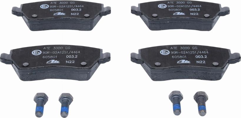 ATE 13.0460-5801.2 - Brake Pad Set, disc brake autospares.lv