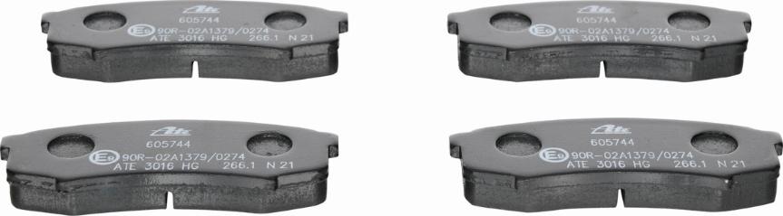 ATE 13.0460-5744.2 - Brake Pad Set, disc brake autospares.lv