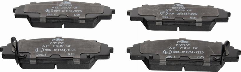 ATE 13.0460-5755.2 - Brake Pad Set, disc brake autospares.lv