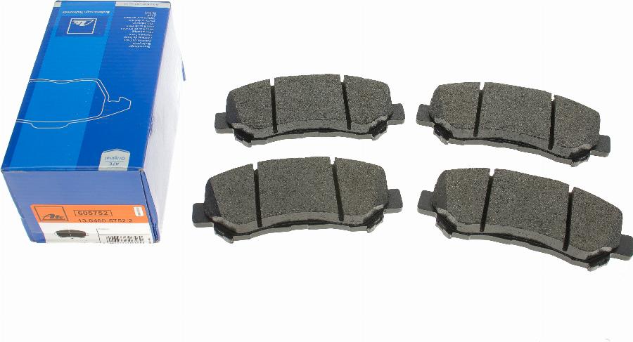 ATE 13.0460-5752.2 - Brake Pad Set, disc brake autospares.lv