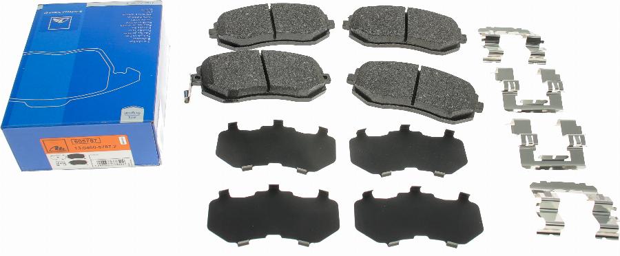 ATE 13.0460-5787.2 - Brake Pad Set, disc brake autospares.lv