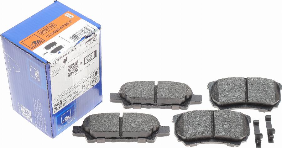 ATE 13.0460-5735.2 - Brake Pad Set, disc brake autospares.lv