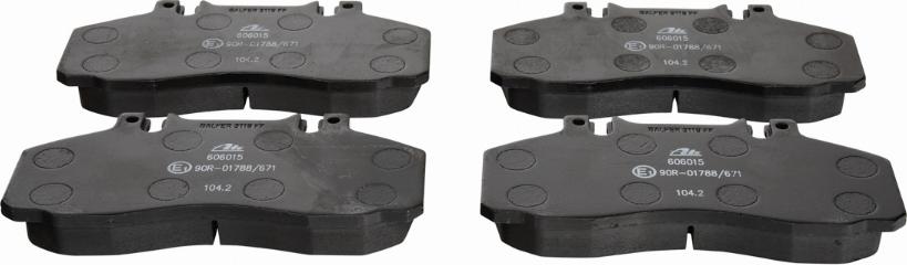 ATE 13.0460-6015.2 - Brake Pad Set, disc brake autospares.lv