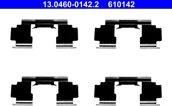 ATE 13.0460-0142.2 - Accessory Kit for disc brake Pads autospares.lv