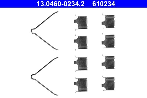 ATE 13.0460-0234.2 - Accessory Kit for disc brake Pads autospares.lv