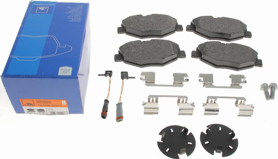 ATE 13.0460-3999.2 - Brake Pad Set, disc brake autospares.lv