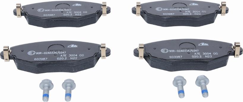 ATE 13.0460-3987.2 - Brake Pad Set, disc brake autospares.lv