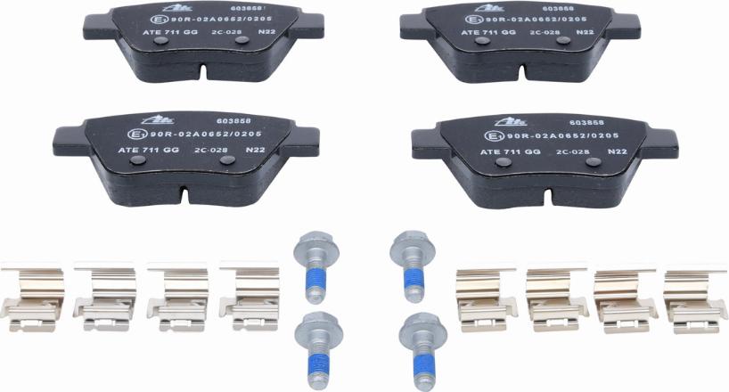 ATE 13.0460-3858.2 - Brake Pad Set, disc brake autospares.lv