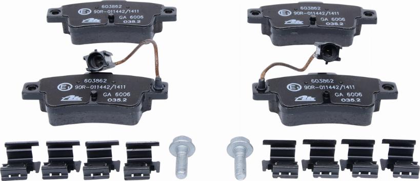 ATE 13.0460-3862.2 - Brake Pad Set, disc brake autospares.lv