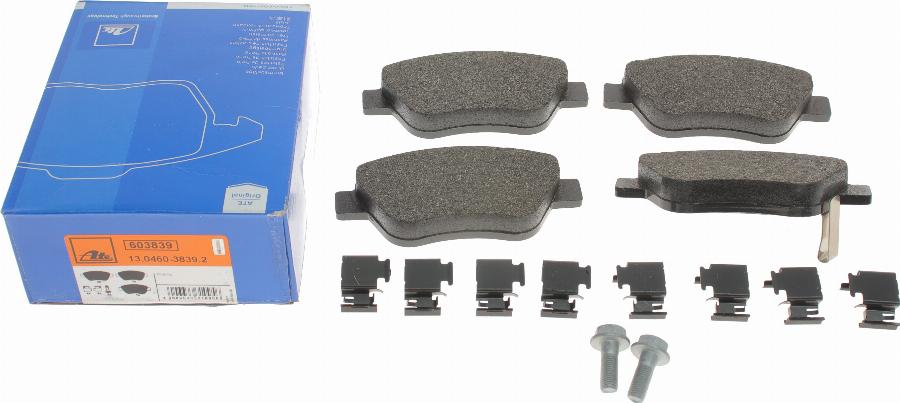 ATE 13.0460-3839.2 - Brake Pad Set, disc brake autospares.lv