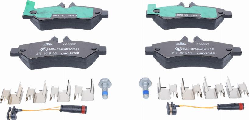 ATE 13.0460-3837.2 - Brake Pad Set, disc brake autospares.lv