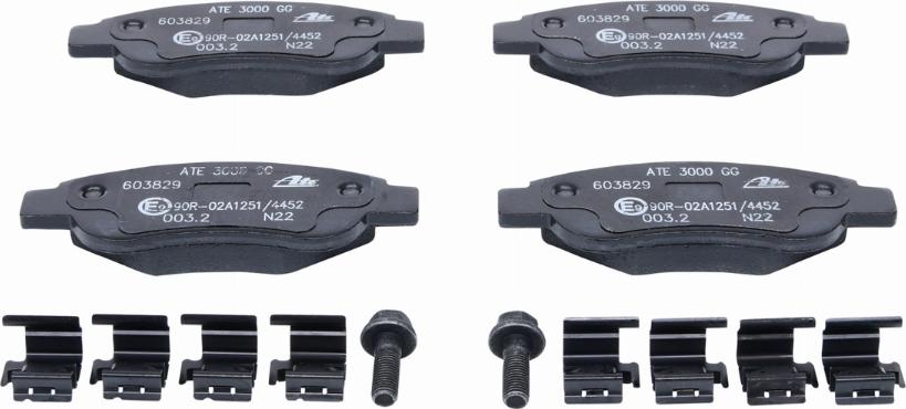 ATE 13.0460-3829.2 - Brake Pad Set, disc brake autospares.lv