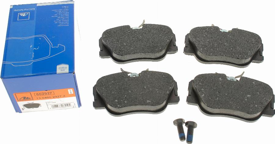 ATE 13.0460-2927.2 - Brake Pad Set, disc brake autospares.lv