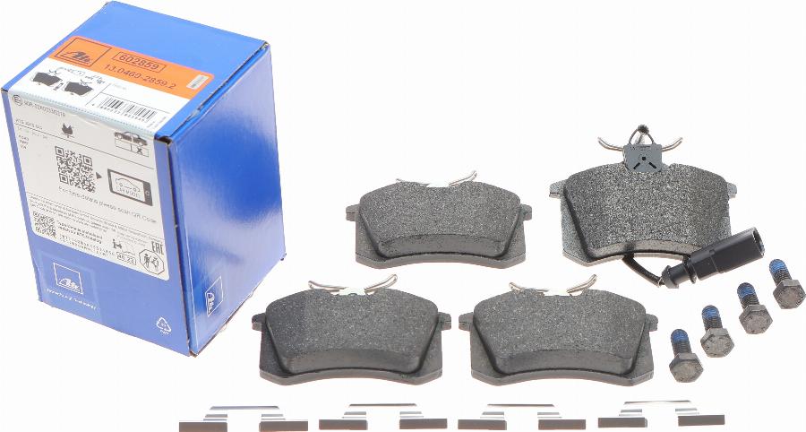 ATE 13.0460-2859.2 - Brake Pad Set, disc brake autospares.lv