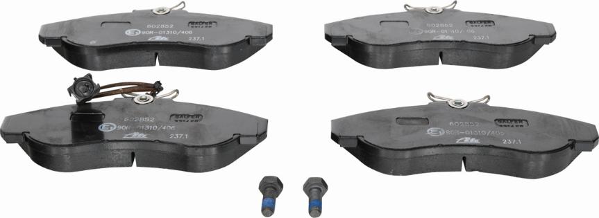 ATE 13.0460-2852.2 - Brake Pad Set, disc brake autospares.lv