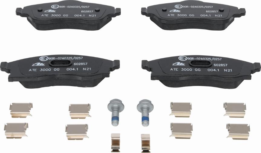 ATE 13.0460-2857.2 - Brake Pad Set, disc brake autospares.lv