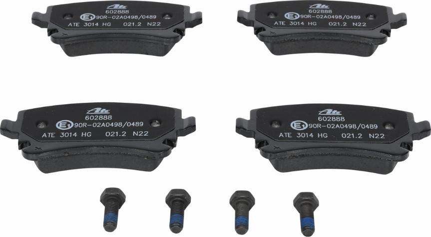 ATE 13.0460-2888.2 - Brake Pad Set, disc brake autospares.lv