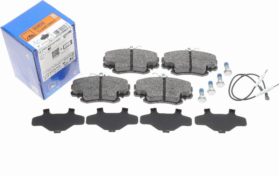 ATE 13.0460-2834.2 - Brake Pad Set, disc brake autospares.lv